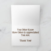 "North American River Otters" Dank u kaart (Binnen)