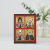 North American Saints Prayer Card Briefkaart (Staand voorkant)