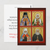 North American Saints Prayer Card Briefkaart (Voorkant / Achterkant)