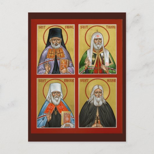 North American Saints Prayer Card Briefkaart (Voorkant)