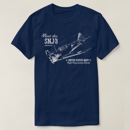 North American SNJ3 AT6  T-shirt (Design voorkant)