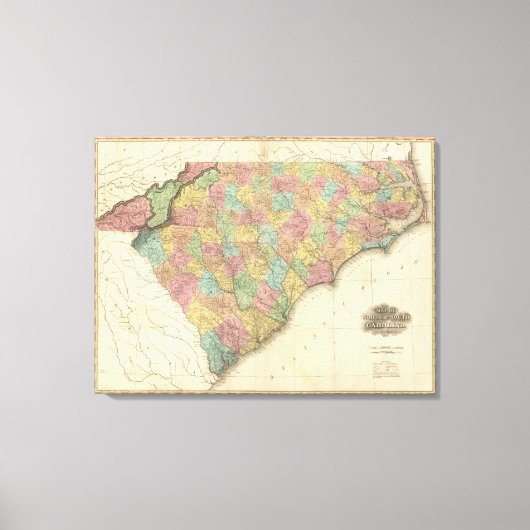 North and South Carolina 3 Canvas Afdruk (Voorkant)