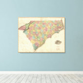 North and South Carolina 3 Canvas Afdruk (Insitu (Houten vloer))