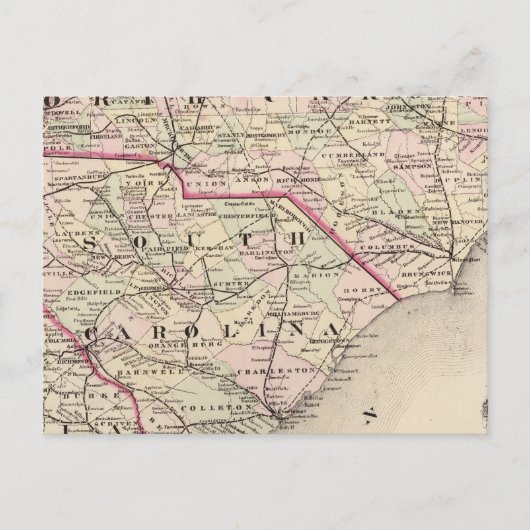 North and South Carolina 4 Briefkaart (Voorkant)
