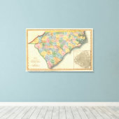 North and South Carolina 4 Canvas Afdruk (Insitu (Houten vloer))