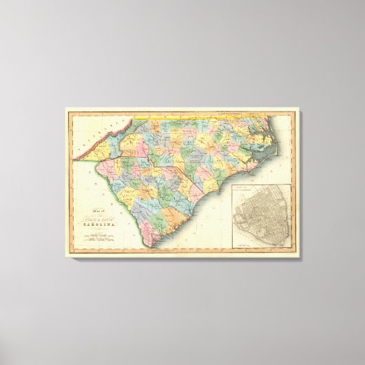 North and South Carolina 4 Canvas Afdruk (Voorkant)