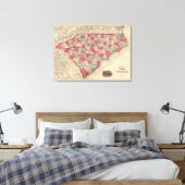 North and South Carolina 5 Canvas Afdruk (Insitu (Slaapkamer))