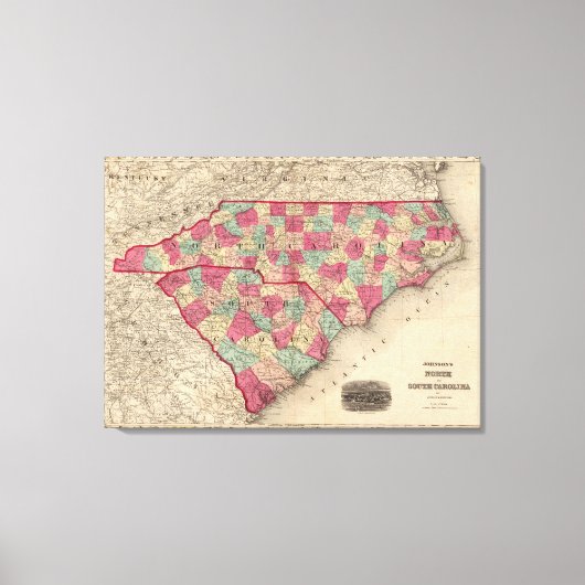 North and South Carolina 5 Canvas Afdruk (Voorkant)