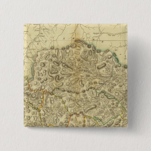 North Angusshire Vierkante Button 5,1 Cm (Voorkant)