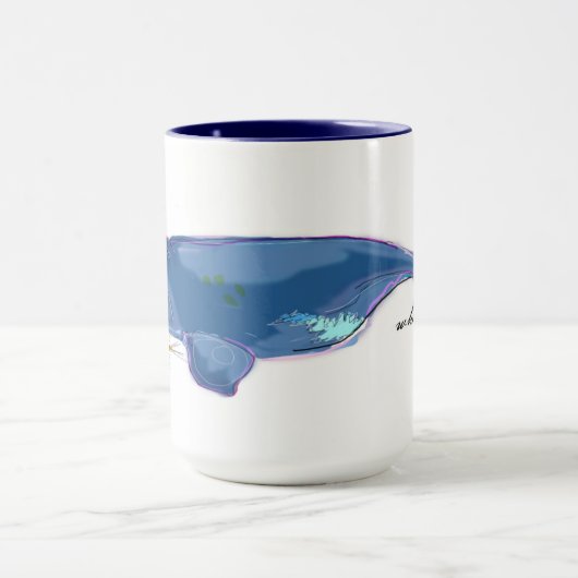 "North Atlantic Right Whale" 15oz Combo Mok (Midden)