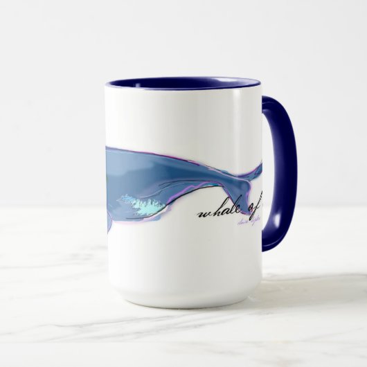 "North Atlantic Right Whale" 15oz Combo Mok (Voorkant rechts)