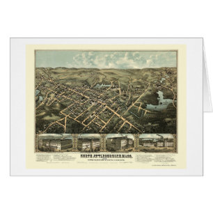 North Attleboro, MA Panoramic Map - 1878