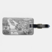 North Aurora Illinois Stone Lithograaf 1871 Art Bagagelabel (Achterkant horizontaal)