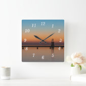 North Ave Lighthouse Sunrise wandklok (Huis)