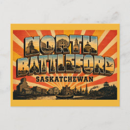 North Battleford Saskatchewan River City Briefkaart