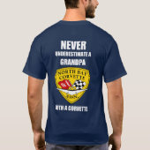 North Bay Corvette Autocross Opa T-shirt (Achterkant)