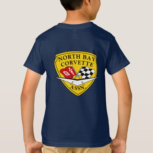 North Bay Corvette Kinder T-shirt (Achterkant)