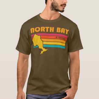 North Bay Ontario Canada Vintage Noodlijdende Souv T-shirt