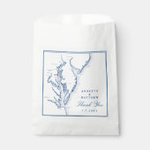 North Beach Maryland Dank u bruiloft Bedankzakje (Voorkant)