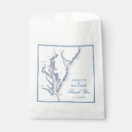 North Beach Maryland Dank u bruiloft Bedankzakje