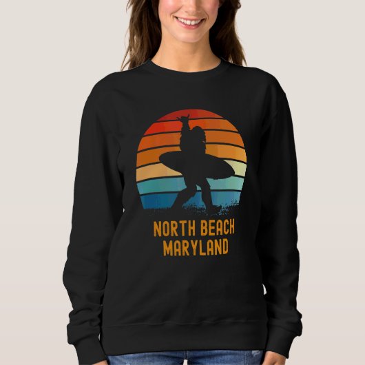 North Beach Maryland Sasquatch Souvenir Trui (Voorkant)
