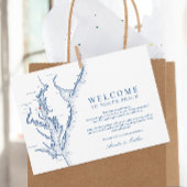 North Beach MD Bruiloft Welkom en Routebeschrijvin Bedankkaart