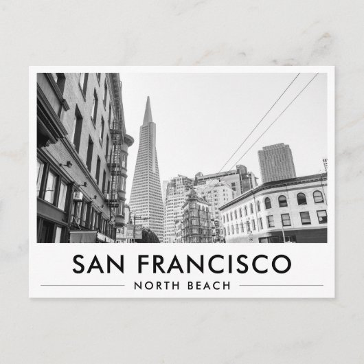 North Beach TransAmerica Pyramid San Francisco Briefkaart (Voorkant)