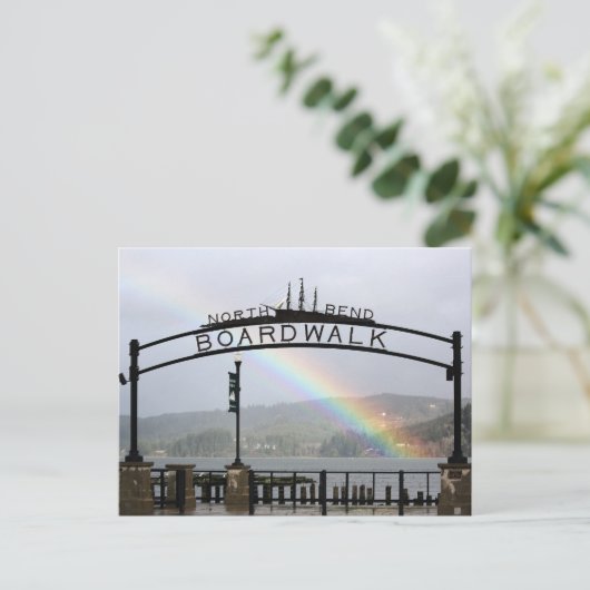North Bend Boardwalk Briefkaart (Staand voorkant)