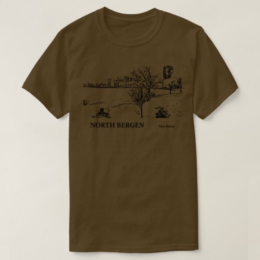 North Bergen New Jersey 4 T-shirt (Design voorkant)