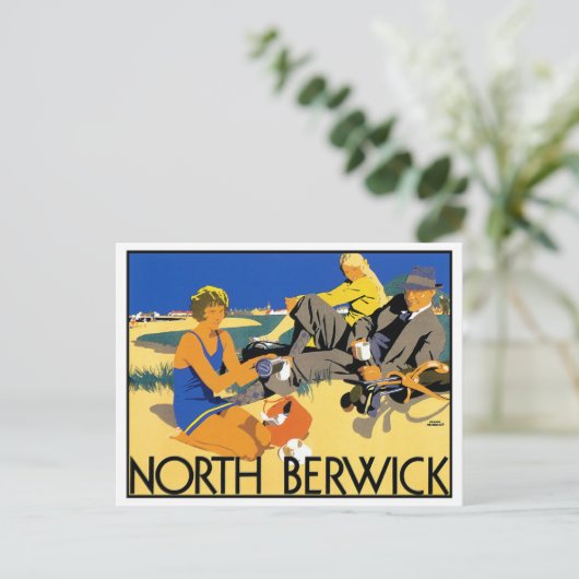 North Berwick Beach Briefkaart (Staand voorkant)
