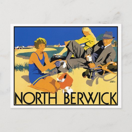 North Berwick Beach Briefkaart (Voorkant)