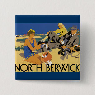 North Berwick Vierkante Button 5,1 Cm