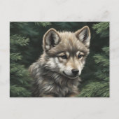 North Bossen Wolf Cub Briefkaart (Voorkant)
