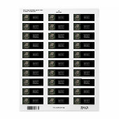 North Bossen Wolf Cub Retouradreslabel Etiket (Full Sheet)