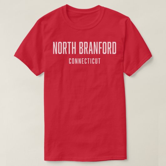 North Branford Connecticut T-shirt (Design voorkant)