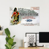 North British Clincher Motor Tires -  1909 Poster (Thuiskantoor)