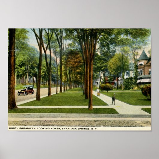 North Broadway, Saratoga Springs, NY Poster (Voorkant)