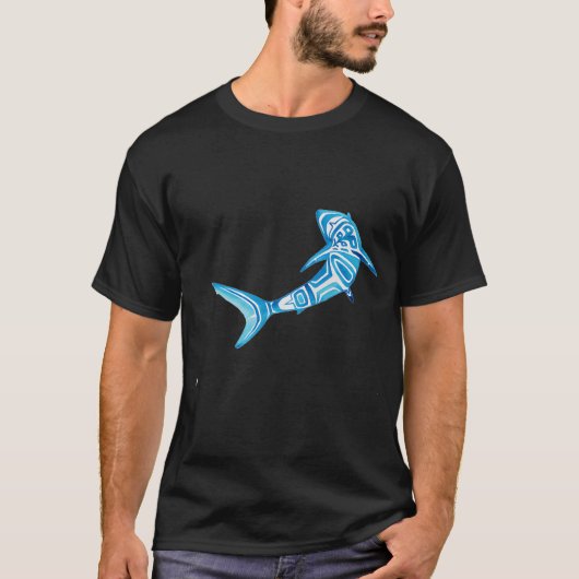 North By Northwest Blauwe Haai T-shirt (Voorkant)