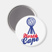 NORTH CAPE GLOBE SCULP. MAGNEET (Voorkant / Achterkant)