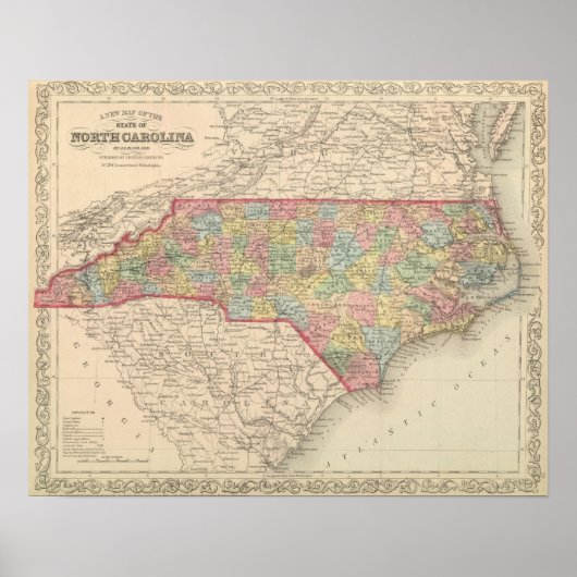 North Carolina 10 Poster (Voorkant)