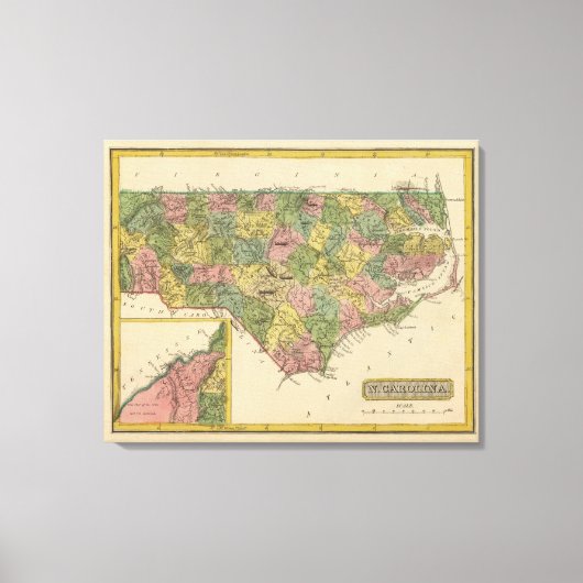 North Carolina 2 Canvas Afdruk (Voorkant)