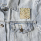 North Carolina 5 Vierkante Button 5,1 Cm (In situ)