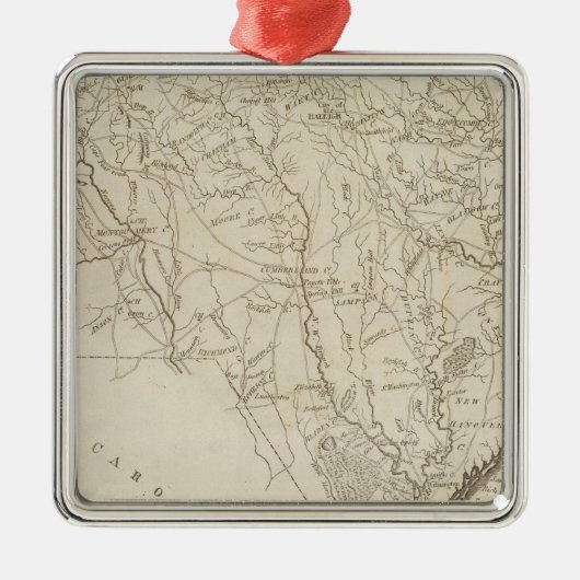 North Carolina 6 Metalen Ornament (Voorkant)