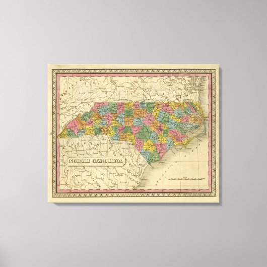 North Carolina 7 Canvas Afdruk (Voorkant)