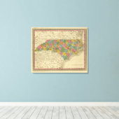 North Carolina 7 Canvas Afdruk (Insitu (Houten vloer))