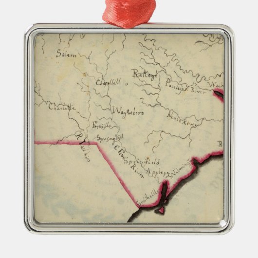 North Carolina 7 Metalen Ornament (Voorkant)