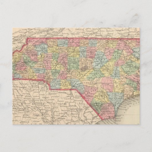 North Carolina 8 Briefkaart (Voorkant)