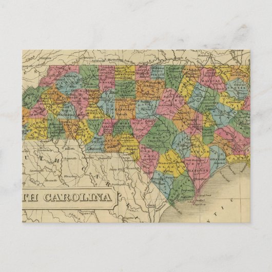 North Carolina 9 Briefkaart (Voorkant)