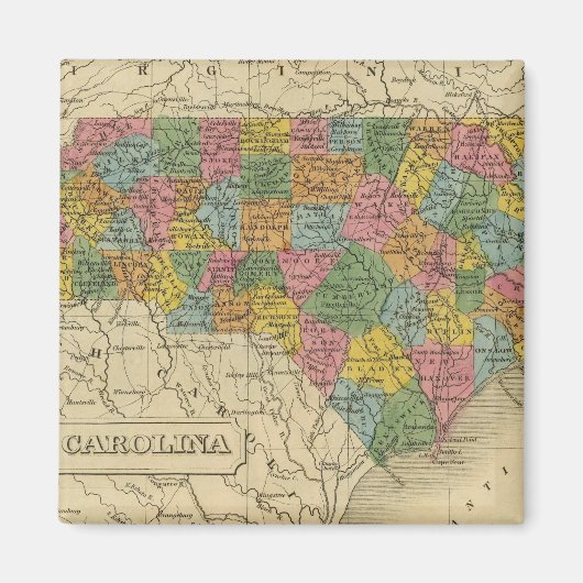 North Carolina 9 Magneet (Voorkant)