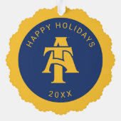 North Carolina A&T State University | A LOGO Ornament Kaart (Achterkant)